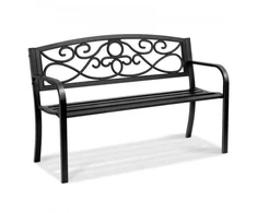 Vevor 50 cm metalinis lauko suolas