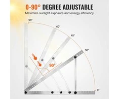 Vevor 50 colių saulės baterijų laikikliai reguliuojami 0-90°