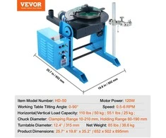 VEVOR 50 kg rotacinė suvirinimo padėklų pasukimo stalas