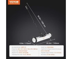 VEVOR 50 lb ritinėjamas magnetinis valytuvas su ratais