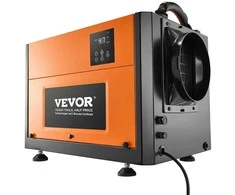 Vevor 50 Litrų Komercinis Oro Sausintuvas, Didelio Našumo Rūsiui, Po Grindimis, Sandėliavimo Patalpoms, Pramoninis su Žarna, Automatinis Atitirpinimas