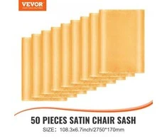 Vevor 50 vnt. auksinės kėdės elastinės juostos