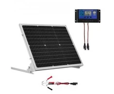 Vevor 50W 12V saulės baterijos įkroviklis