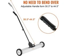 Vevor 55 kg magnetinis vežimėlis su ratais