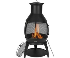 Vevor 56 cm lauko kaminas su kepsnine