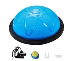 Vevor 58 cm pusė treniruoklio kamuolio su elastingomis juostomis
