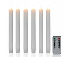 Relaxdays 6 LED kūginių žvakių rinkinys su laikmačiu