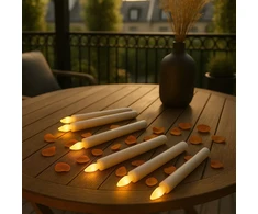 Relaxdays 6 LED kūginių žvakių rinkinys su laikmačiu