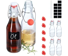 Relaxdays 6 užspaudžiamų butelių rinkinys 250 ml