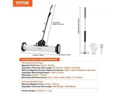 VEVOR 60 cm magnetinis šlaviklis su ratukais