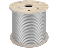 Vevor 6.4 mm nerūdijančiojo plieno trosas 61 m 7x19