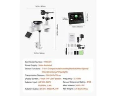 Vevor 7-in-1 belaidė oro stotis su Wi-Fi