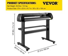 Spausdintuvas Vevor 71 cm vinilo pjovimo aparatas su stovu