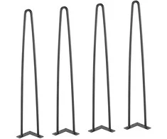 Vevor 711 mm metalinės plaukelių kojos baldams