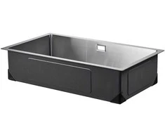 Vevor 76 cm virtuvės įmontuojama plieninė kriauklė