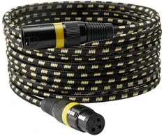 Namų kino sistema VEVOR 7,62 m XLR kabelis rinkinys, 6 vnt.