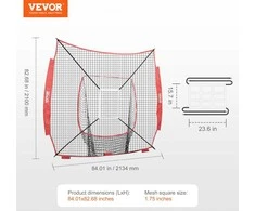 VEVOR 7x7 pėdų beisbolo praktikos tinklas