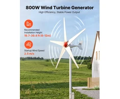 VEVOR 800W 12V vėjo turbinos generatorius su MPPT