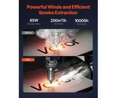 VEVOR 85W litavimo dūmų ištraukiklis su 3 filtrų sistema