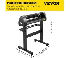 VEVOR 870 mm vinilų pjaustymo mašina su SignCut programine įranga