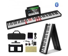 Vevor 88 klavišų sulankstomas klavišinis pianinas su Bluetooth