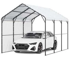 Vevor 9,84 x 14,76 m metalinis automobilių stogelis valtims