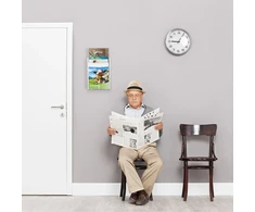 Relaxdays A4 / DIN ilgo formato 4 pakopų prospektų laikiklis