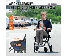 Vevor Aliuminis sulankstomas transportinis vežimėlis
