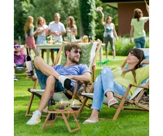 Relaxdays Apvalus bambukinis pikniko padėklas vynui