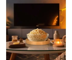 Relaxdays Apvalus bambukinis serviravimo padėklas