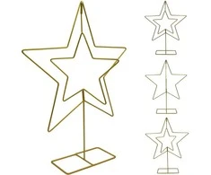 EDELMAN auksinė metalinė dekoratyvinė žvaigždė 50cm
