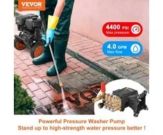 VEVOR Aukšto slėgio plovimo siurblys, horizontalus
