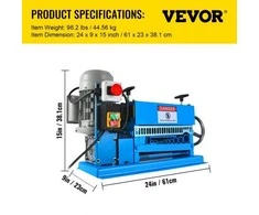 VEVOR Automatinė vielos nuėmimo mašina 1.5-38 mm