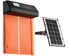 Automatinės vištidės durys su saulės baterija