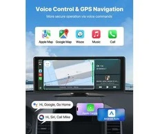 Automagnetola VEVOR automobilinė „CarPlay“ stereosistema su jutikliniu ekranu