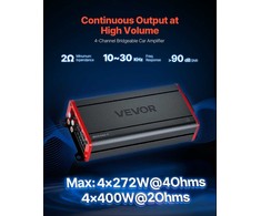 Vevor Automobilinis 4 kanalų stiprintuvas