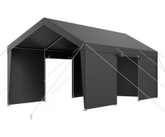Vevor Automobilio pastogė su sienelėmis, 12x20 pėdų, pilka