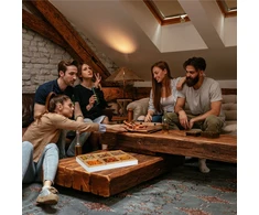 Relaxdays Balta užkandžių serviravimo lėkštė