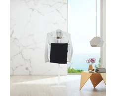 Relaxdays Baltas valet stovas