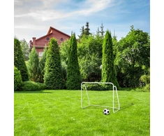 Relaxdays Balti futbolo vartai su plieniniu rėmu