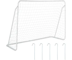 Relaxdays Balti plieniniai futbolo vartai