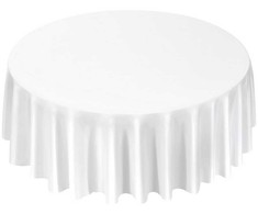 Vevor Baltos apvalios staltiesės 6 vnt. 304,8 cm