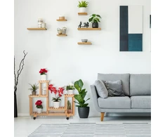 Relaxdays Bambukinė lentyna augalams