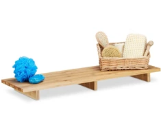 Relaxdays Bambukinė vonios lentynėlė 70 cm