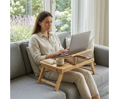 Relaxdays Bambukinis nešiojamojo kompiuterio stovas medis