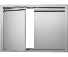 Vevor BBQ prieigos durys 762x532 mm iš nerūdijančio plieno