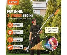 VEVOR Benzininis gyvatvorių trimeris 2 ciklų 26CC