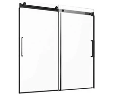 VEVOR Berėmis stumdomas vonios durys 142-152 cm x 152 cm