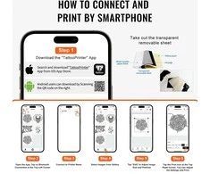 VEVOR Bluetooth tatuiruočių pernešimo spausdintuvas