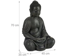 Relaxdays Budos figūrėlė iš keramikos 70 cm